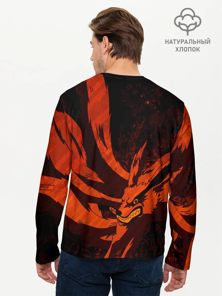 Мужской лонгслив базовый / Курама / Девятихвостый