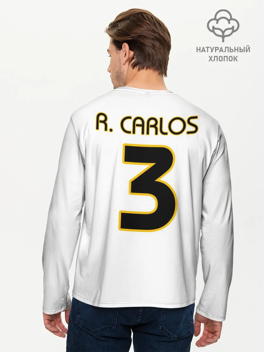 Мужской лонгслив базовый / Р. Карлос | футболка Реала