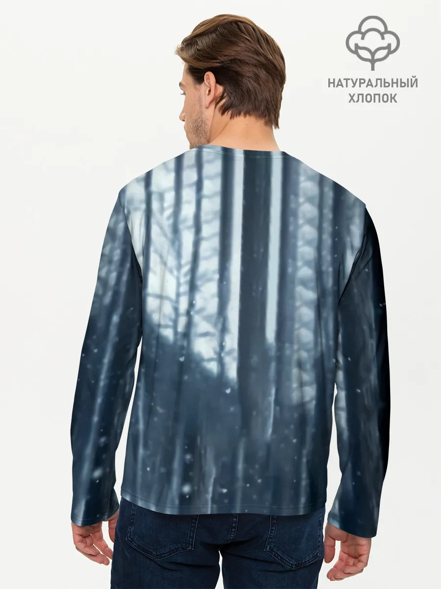 Мужской лонгслив базовый / Танджиро и Незуко Камадо в лесу