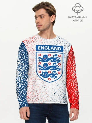 Мужской лонгслив базовый / Сборная Англии