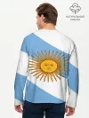 Мужской лонгслив базовый / Сборная Аргентины + спина