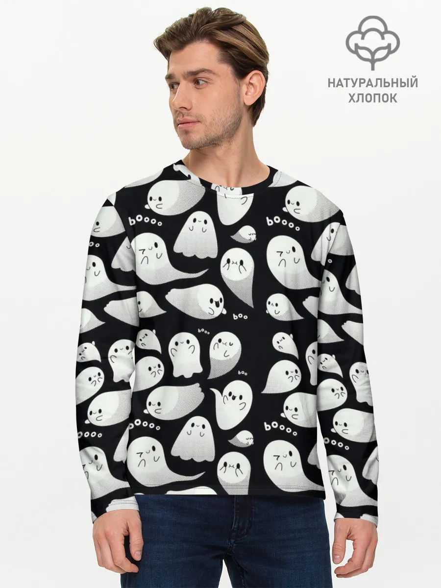 Мужской лонгслив базовый / Boo | Привидения