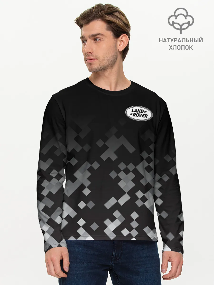 Мужской лонгслив базовый / LAND ROVER | КАМУФЛЯЖ МИЛИТАРИ