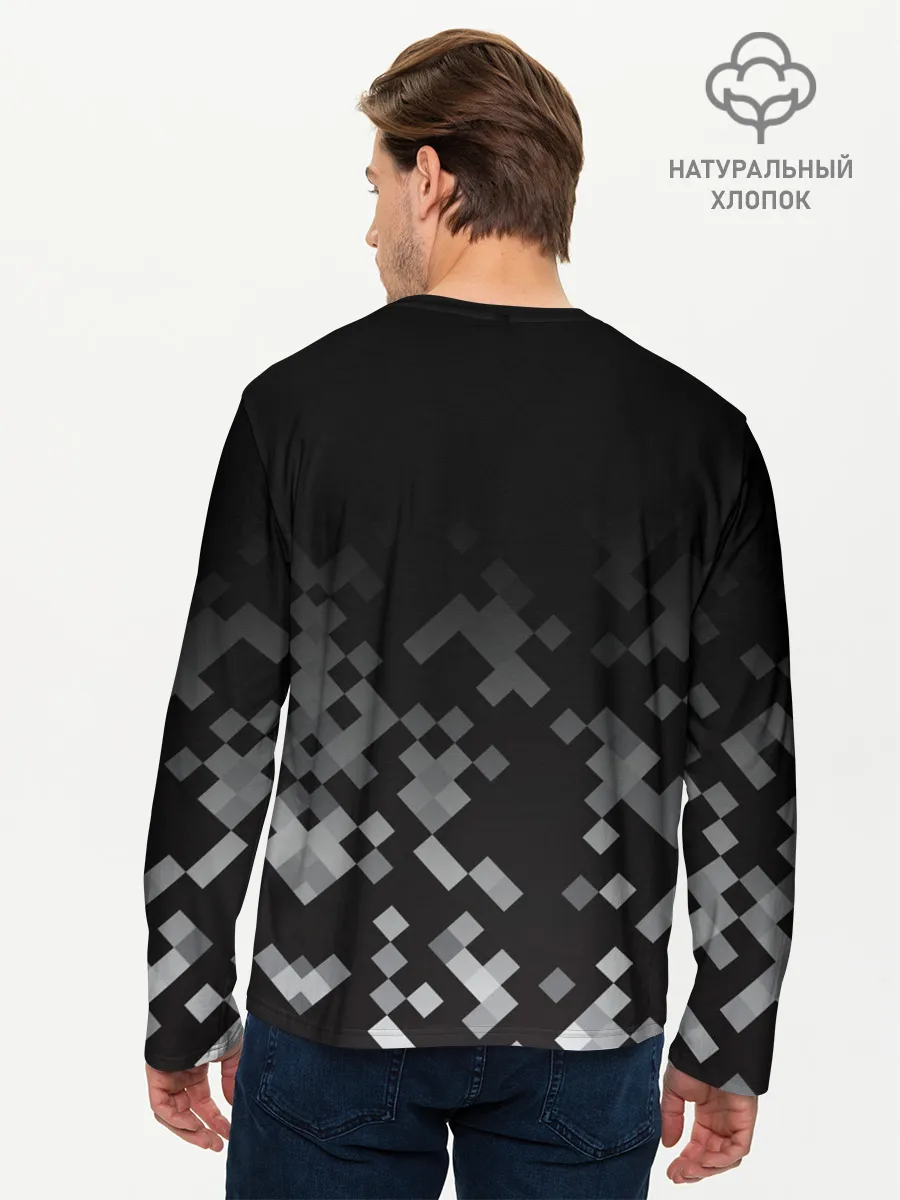 Мужской лонгслив базовый / LAND ROVER | КАМУФЛЯЖ МИЛИТАРИ