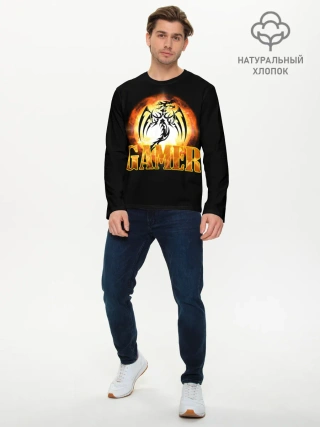 Мужской лонгслив базовый / GAMER | Геймер