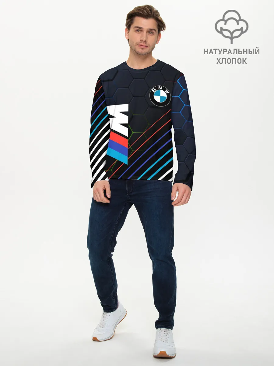 Мужской лонгслив базовый / BMW / БМВ / M COMPETITION