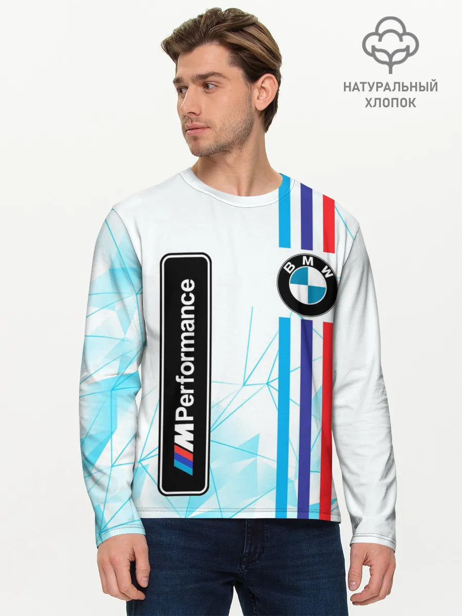 Мужской лонгслив базовый / BMW / БМВ / M PERFORMANCE