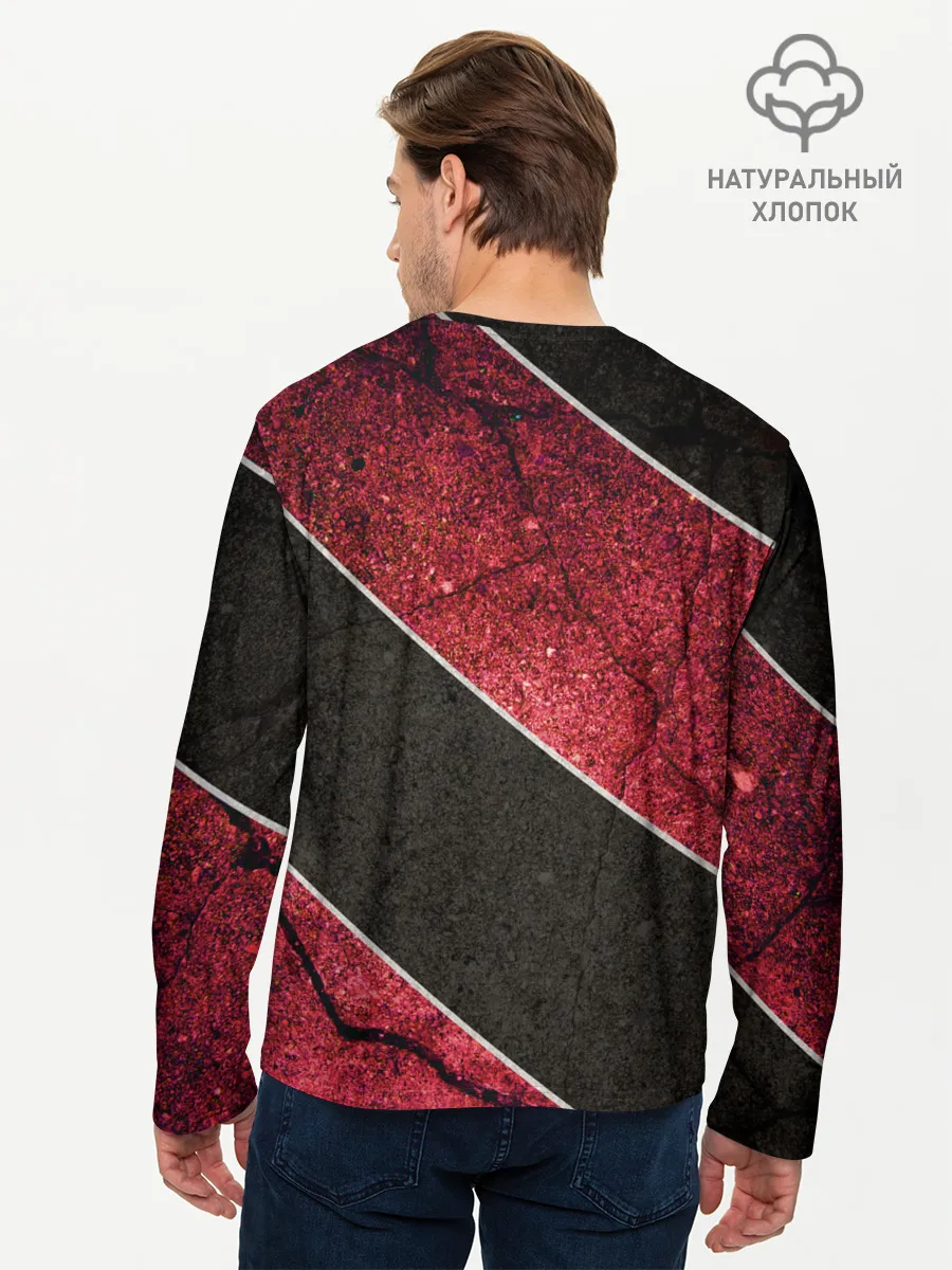 Мужской лонгслив базовый / Танджиро Камадо в маске