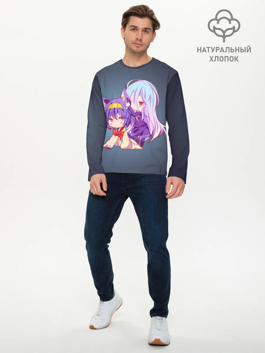 Мужской лонгслив базовый / Изуна и Широ