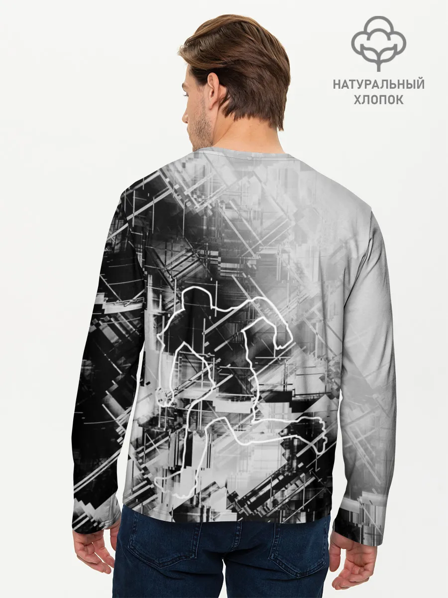 Мужской лонгслив базовый / Прыжок