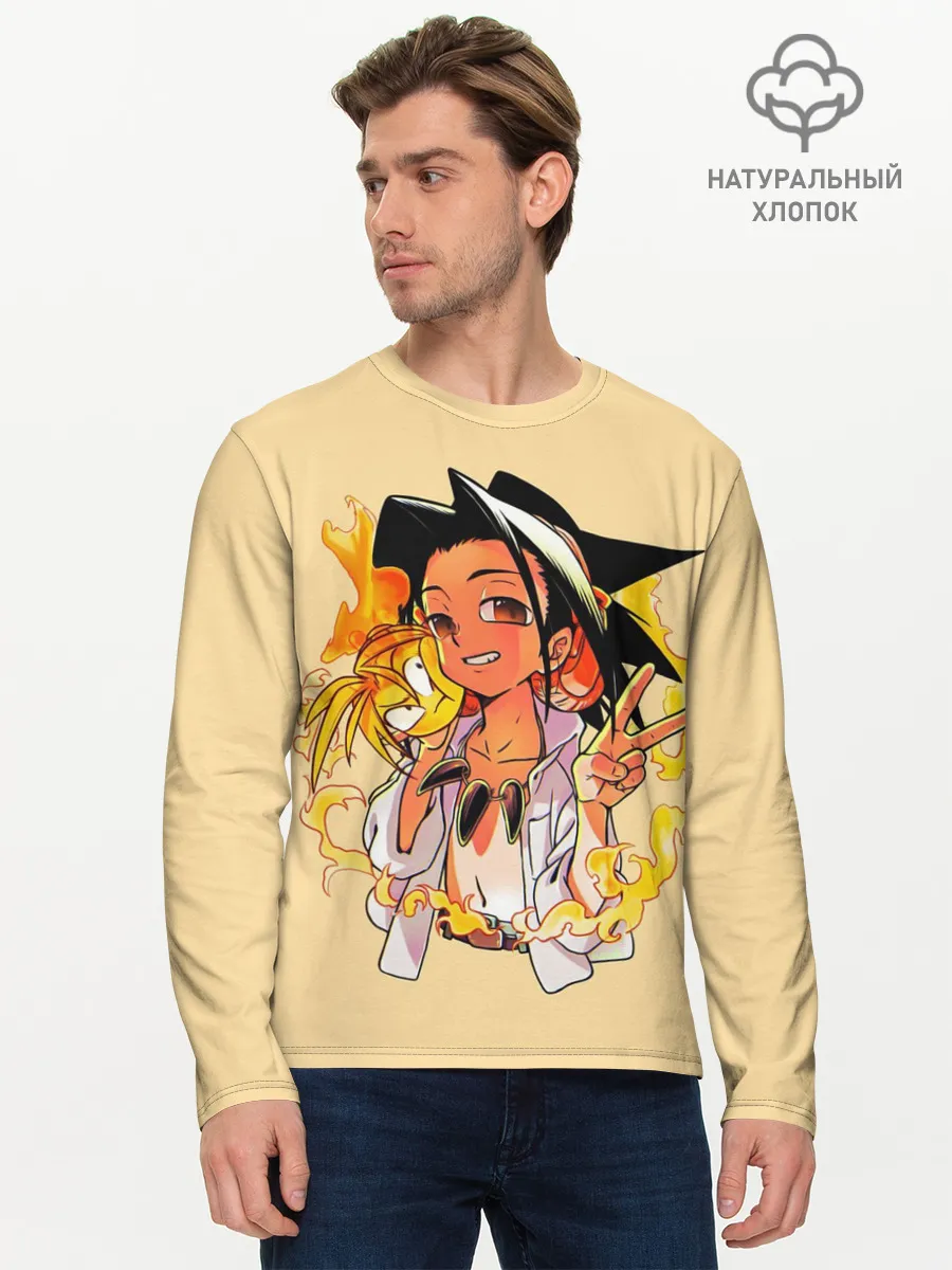 Мужской лонгслив базовый / Йо и Амидамару