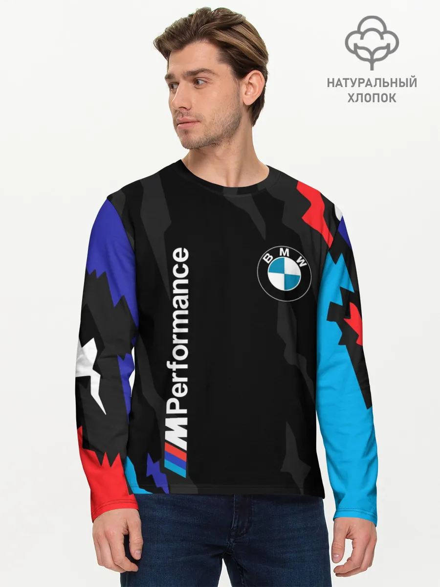 Мужской лонгслив базовый / BMW M PERFORMANCE / БМВ М