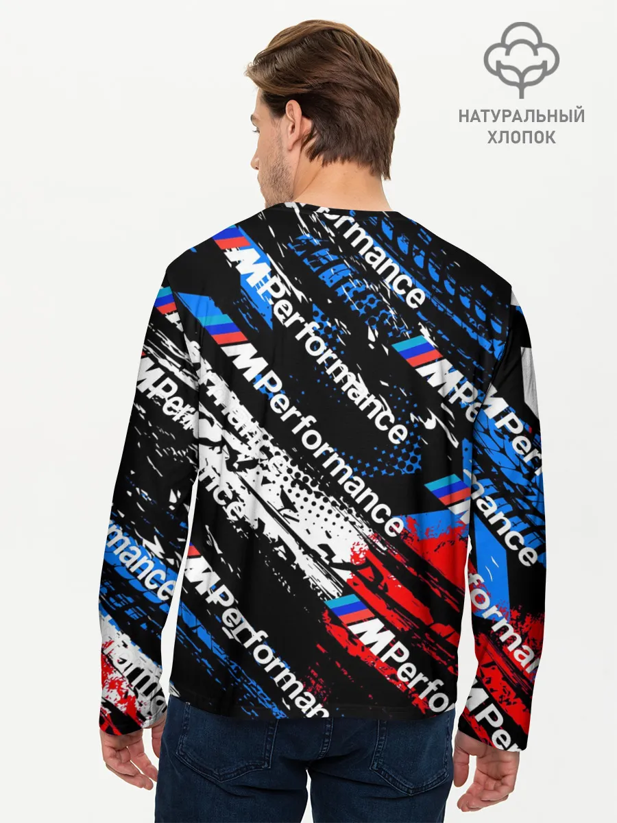 Мужской лонгслив базовый / BMW M PERFORMANCE / БМВ ГРАНЖ