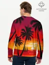 Мужской лонгслив базовый / Гавайский закат