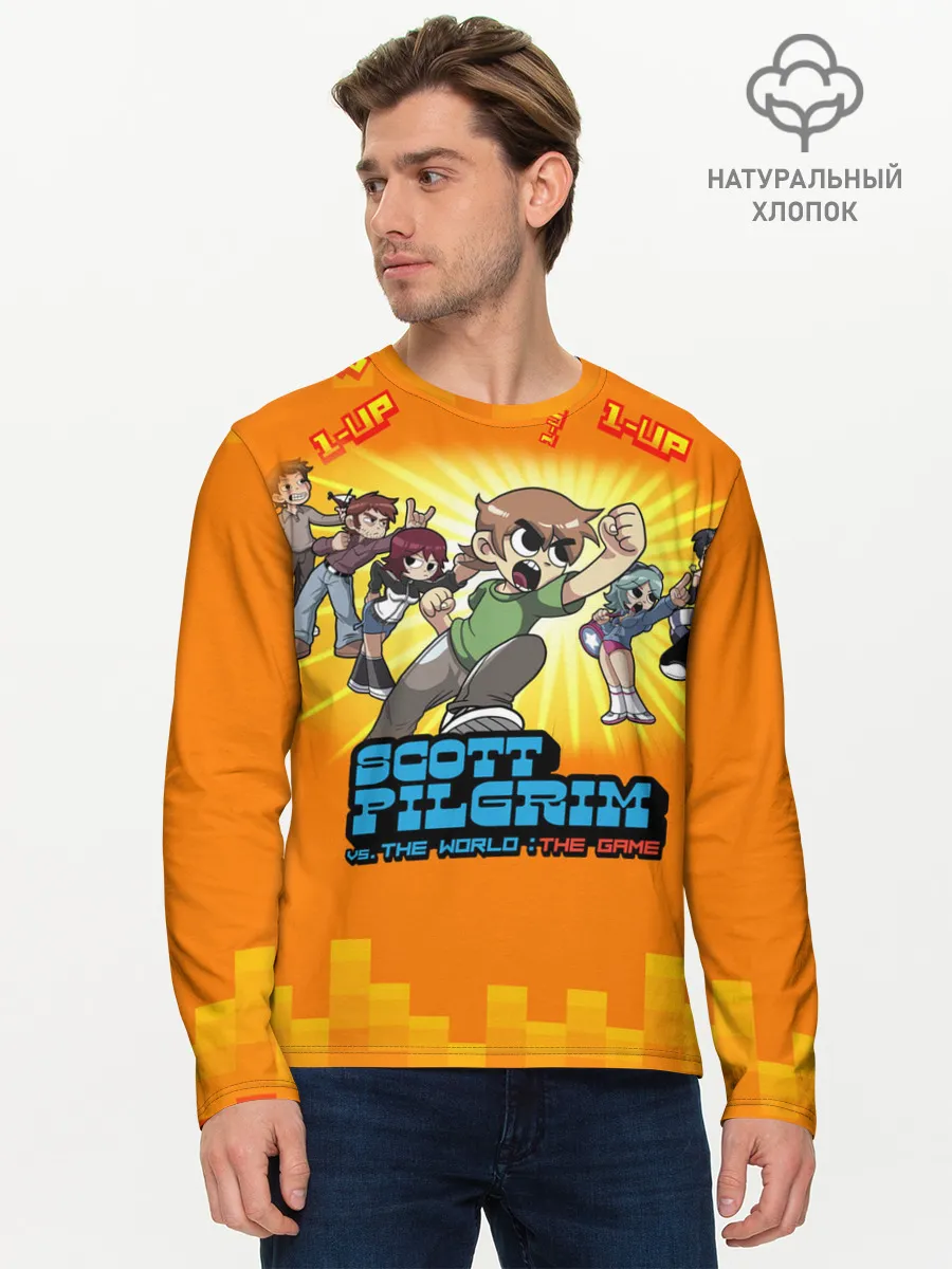 Мужской лонгслив базовый / Scott Pilgrim