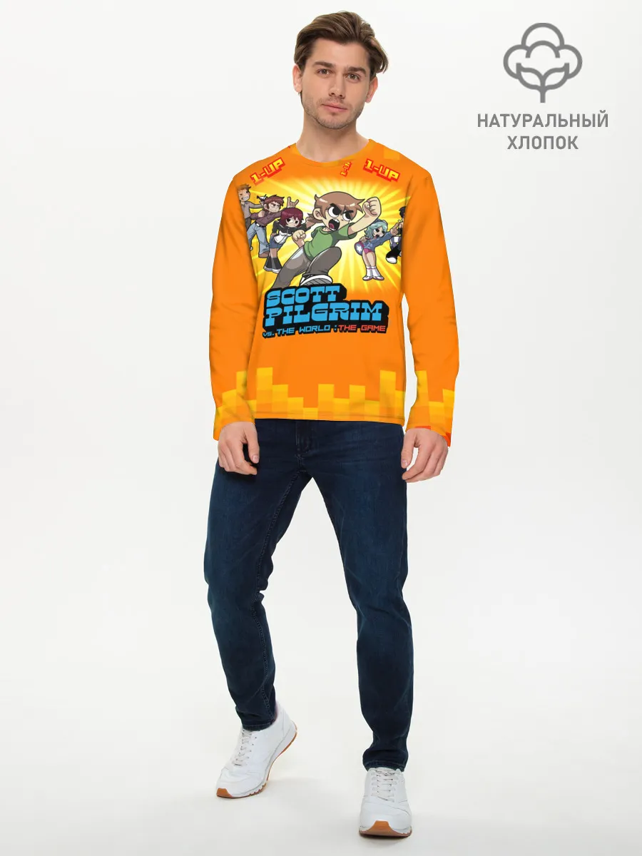 Мужской лонгслив базовый / Scott Pilgrim