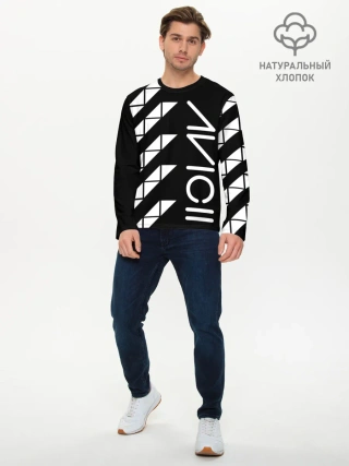 Мужской лонгслив базовый / AVICII ГЕОМЕТРИЯ