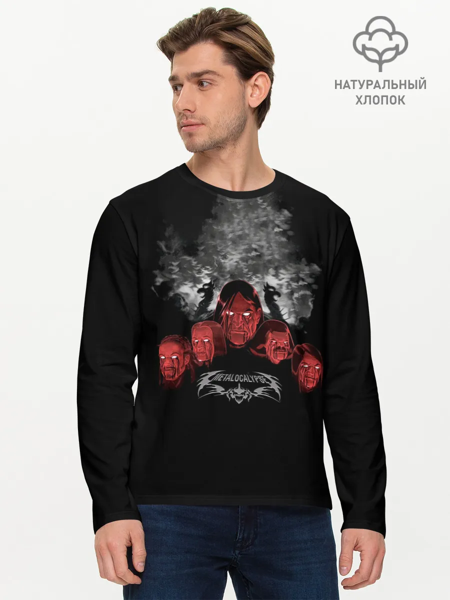 Мужской лонгслив базовый / Metalocalypse