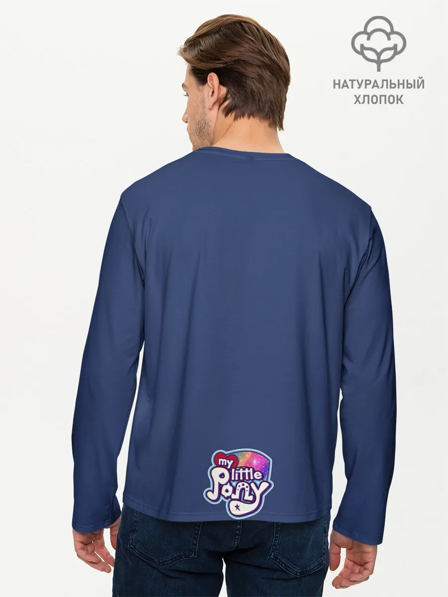 Мужской лонгслив базовый / Эплджек в алмазах