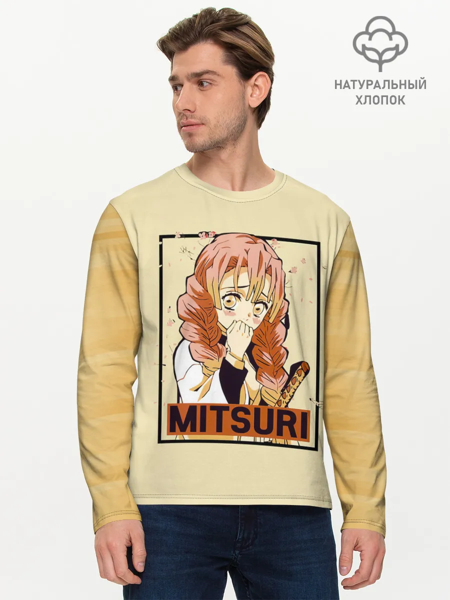 Мужской лонгслив базовый / Mitsuri Kanroji | Kimetsu no Yaiba