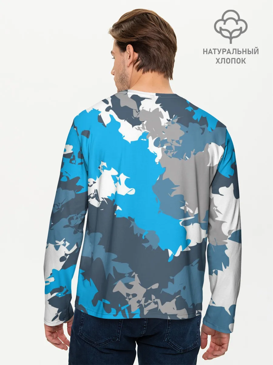 Мужской лонгслив базовый / Камуфляж