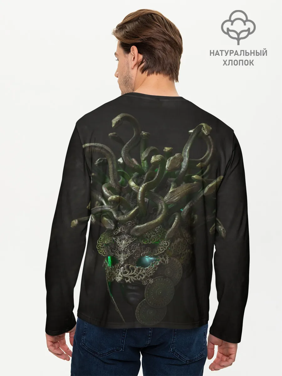 Мужской лонгслив базовый / Медуза Горгона | Эвриала
