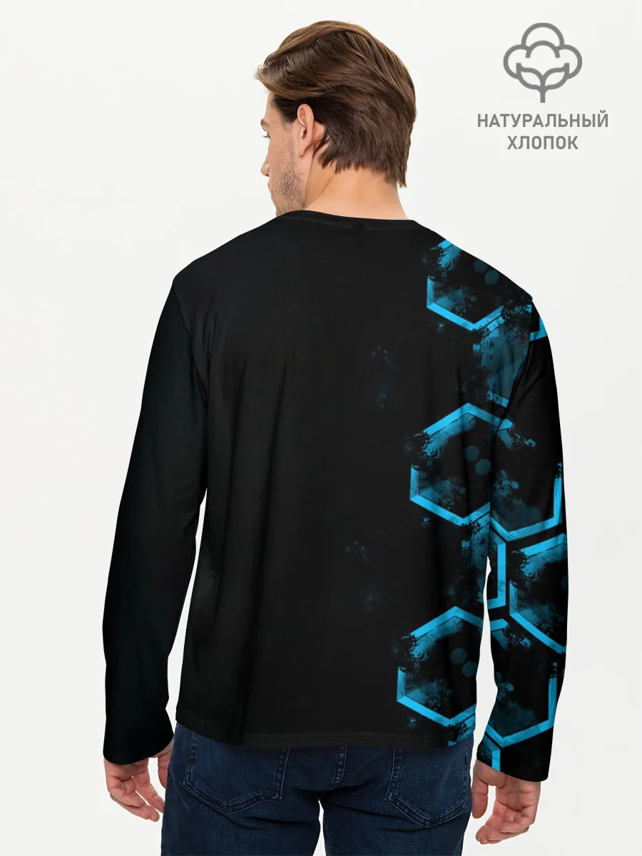 Мужской лонгслив базовый / Mercedes | Мерседес | Неон