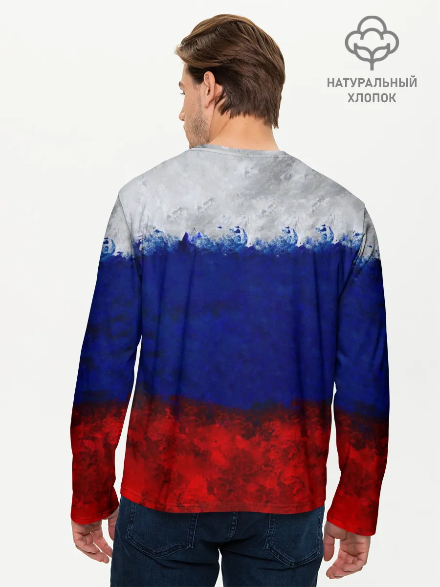 Мужской лонгслив базовый / Россия | Russia | Герб