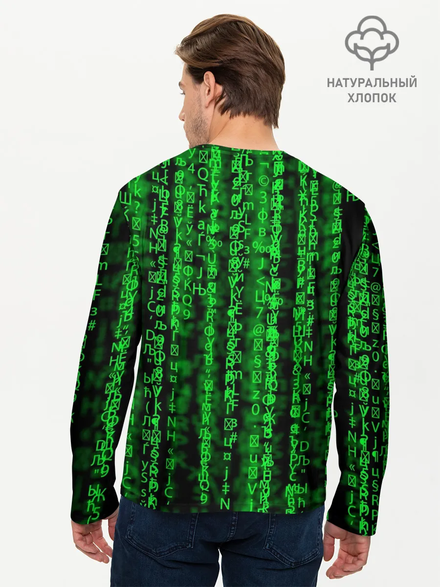 Мужской лонгслив базовый / Программная ошибка Баг 3D