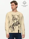 Мужской лонгслив базовый / Kitsune Tomoe