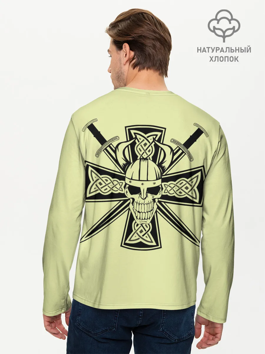 Мужской лонгслив базовый / кельтский узор