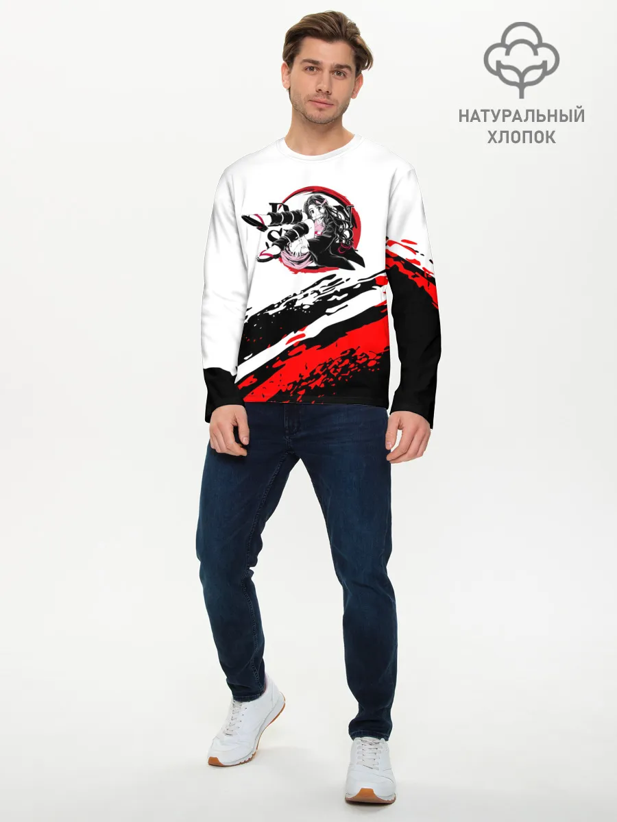 Мужской лонгслив базовый / Незуко Камадо | Клинок, рассекающий демонов