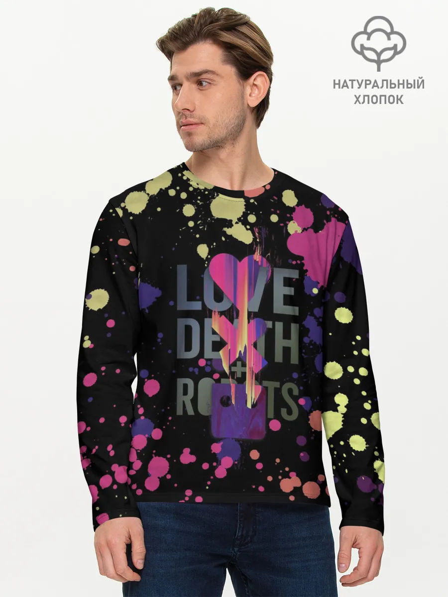 Мужской лонгслив базовый / Love, Death and Robots