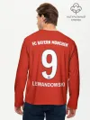 Мужской лонгслив базовый / Роберт Левандовски 9