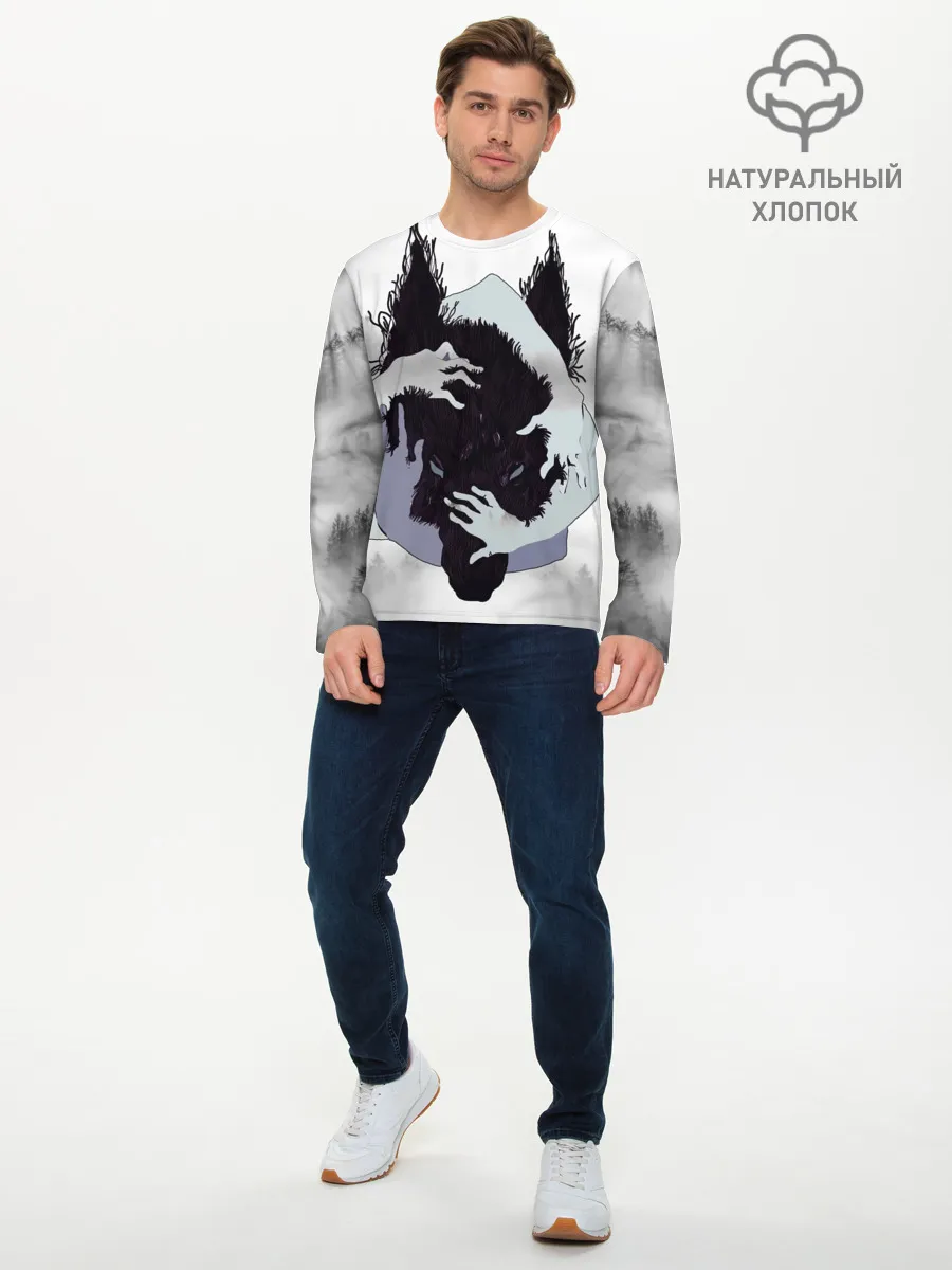 Мужской лонгслив базовый / ВОЛК | WOLF