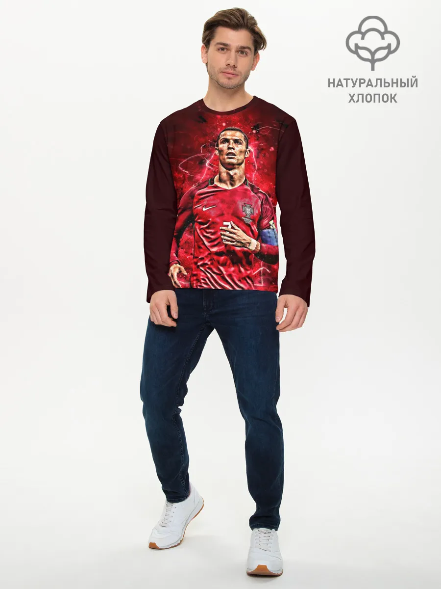Мужской лонгслив базовый / Cristiano Ronaldo