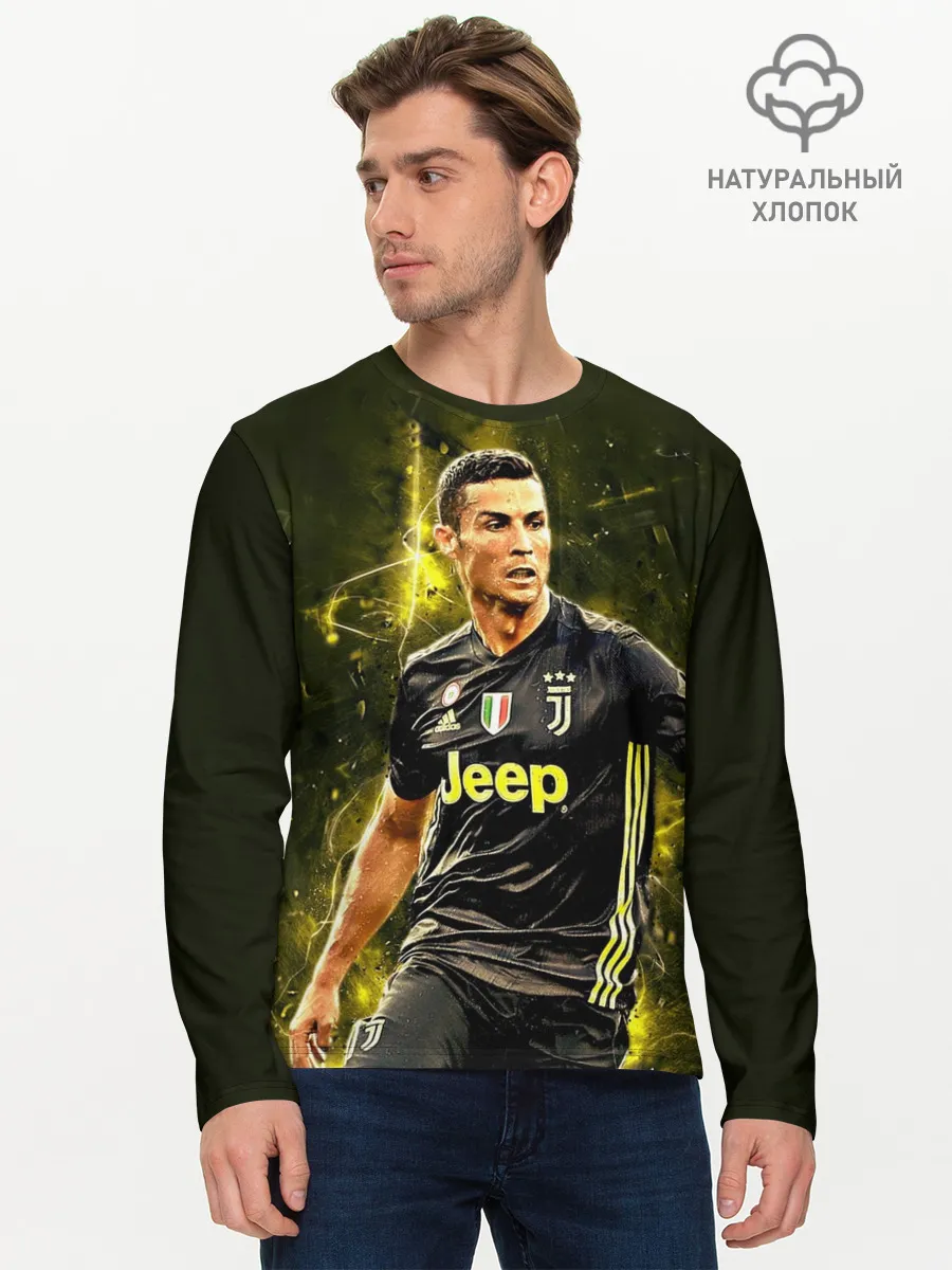 Мужской лонгслив базовый / Cristiano Ronaldo