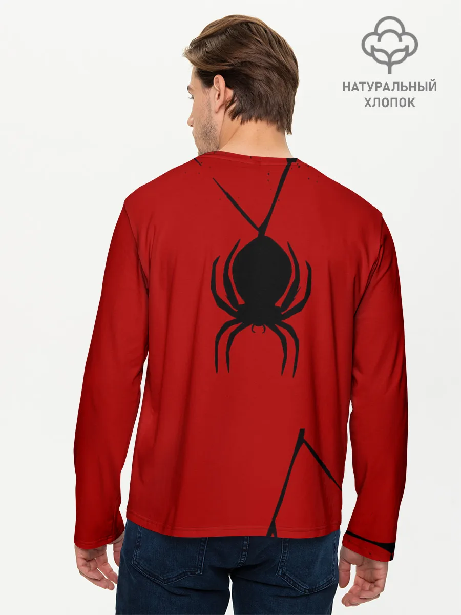 Мужской лонгслив базовый / Паук 3D