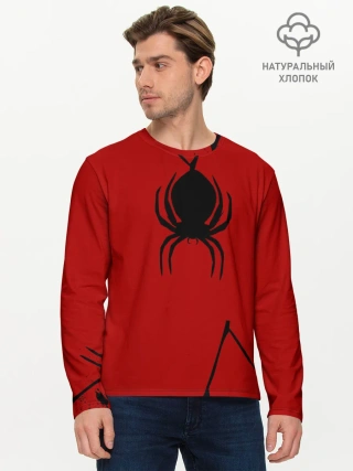 Мужской лонгслив базовый / Паук 3D