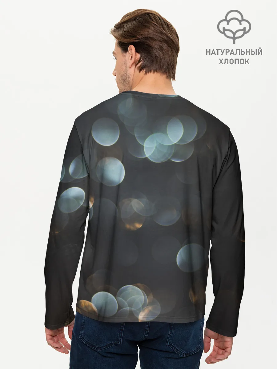 Мужской лонгслив базовый / боке