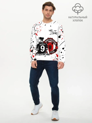 Мужской лонгслив базовый / ЗЛАТАН ИБРАГИМОВИЧ / МАНЧЕСТЕР
