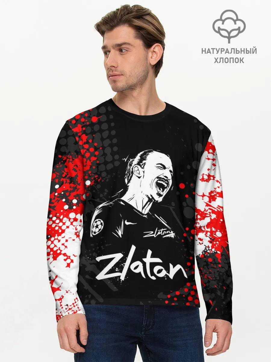 Мужской лонгслив базовый / ЗЛАТАН ИБРАГИМОВИЧ / ZLATAN