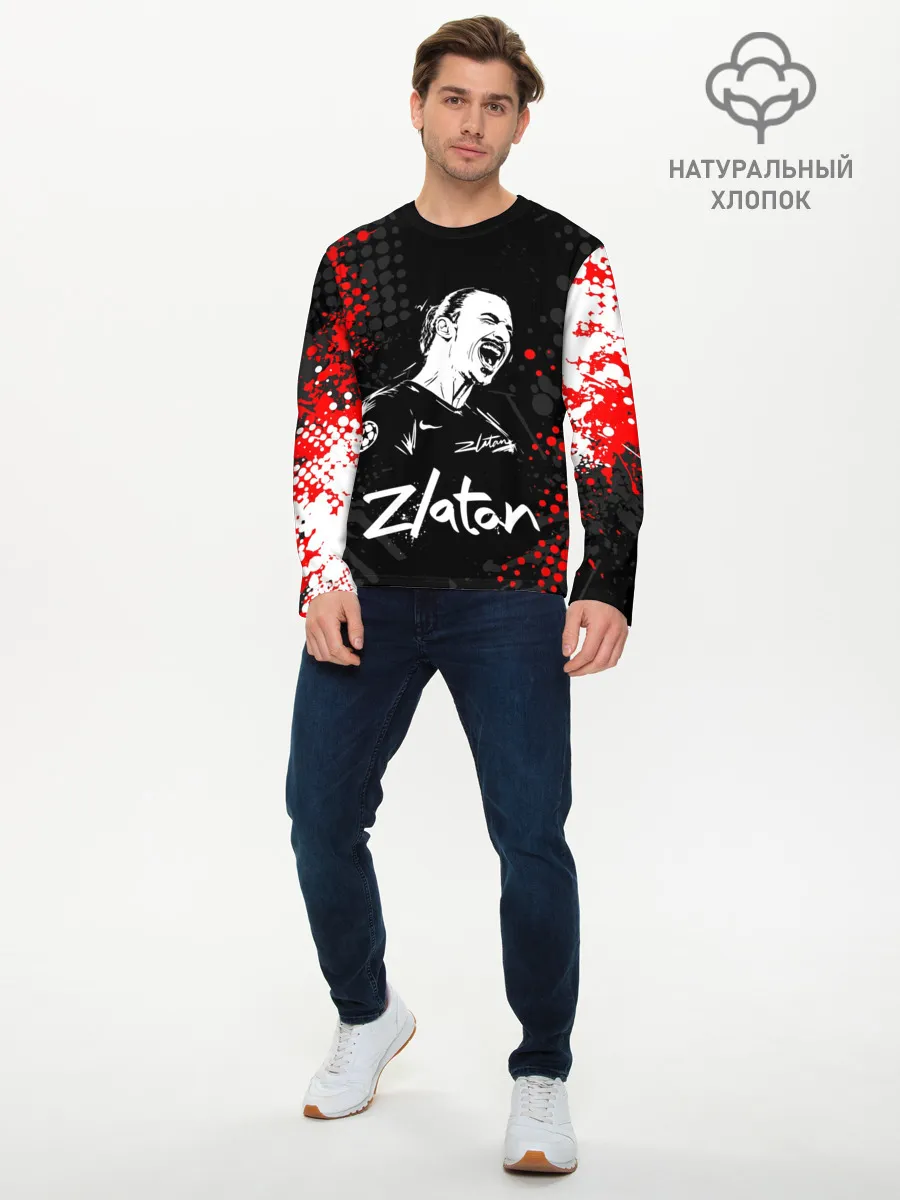 Мужской лонгслив базовый / ЗЛАТАН ИБРАГИМОВИЧ / ZLATAN