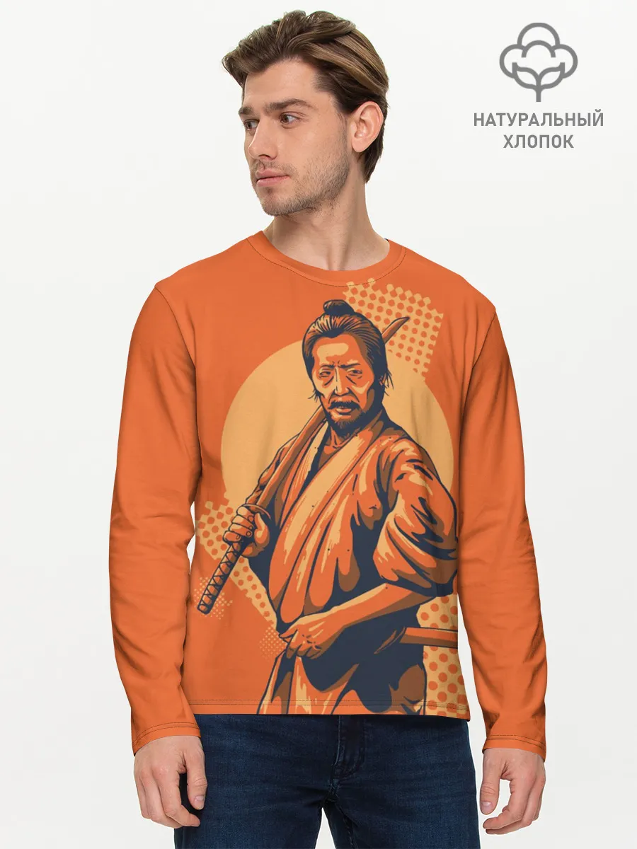 Мужской лонгслив базовый / Самурай