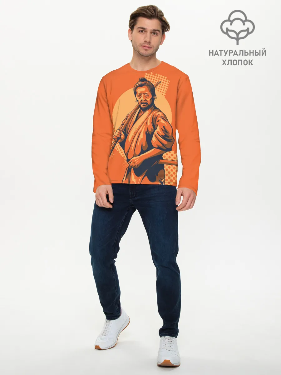 Мужской лонгслив базовый / Самурай