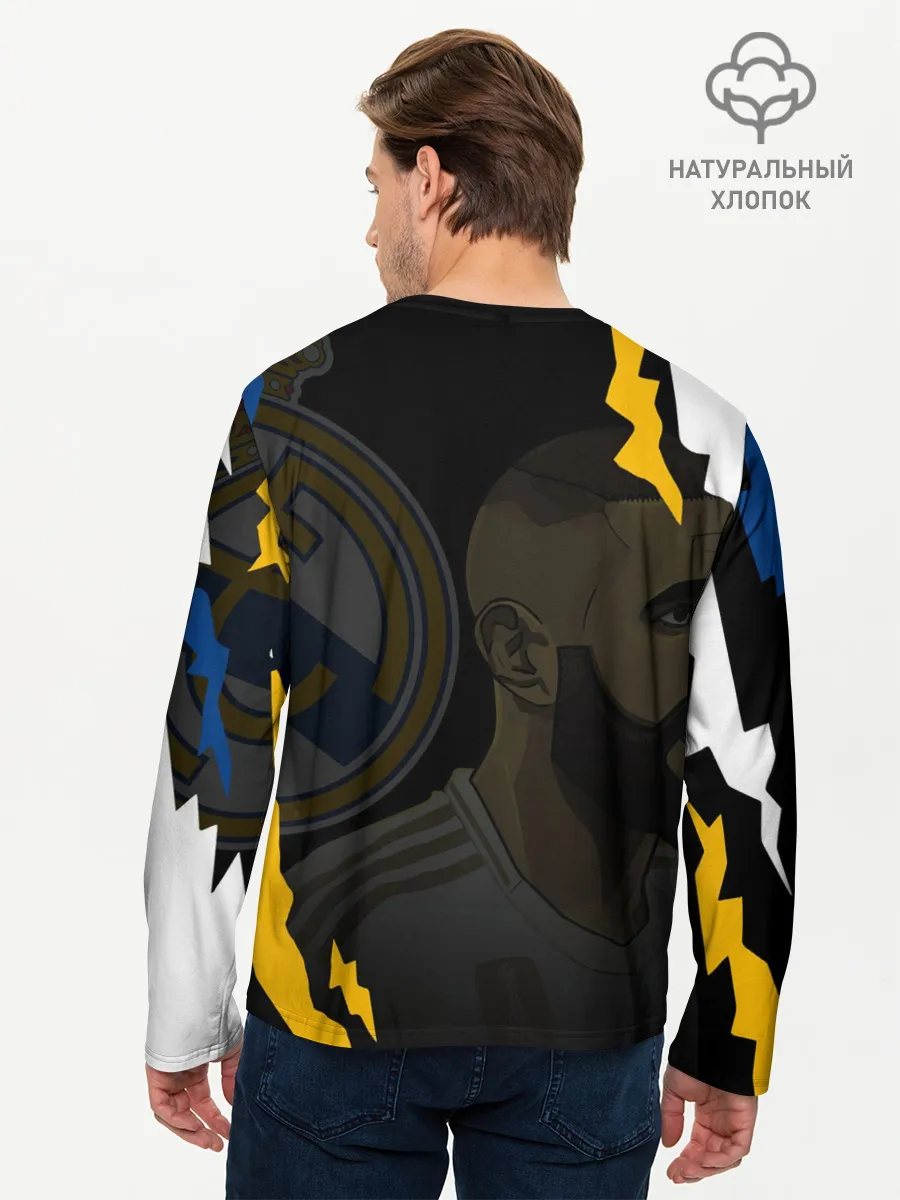 Мужской лонгслив базовый / КАРИМ БЕНЗЕМА / РЕАЛ МАДРИД