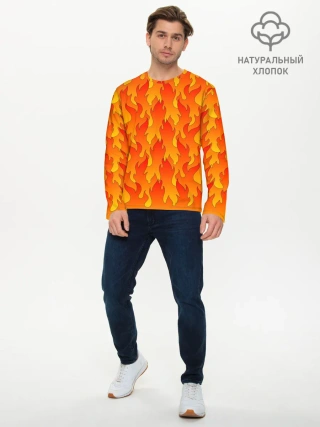 Мужской лонгслив базовый / ПЛАМЯ 2.0