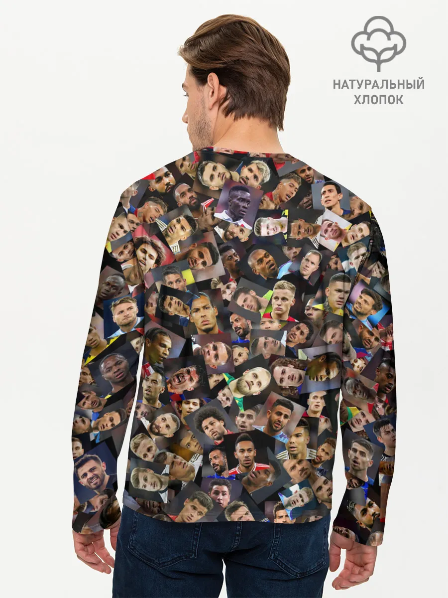 Мужской лонгслив базовый / Лучшие футболисты мира