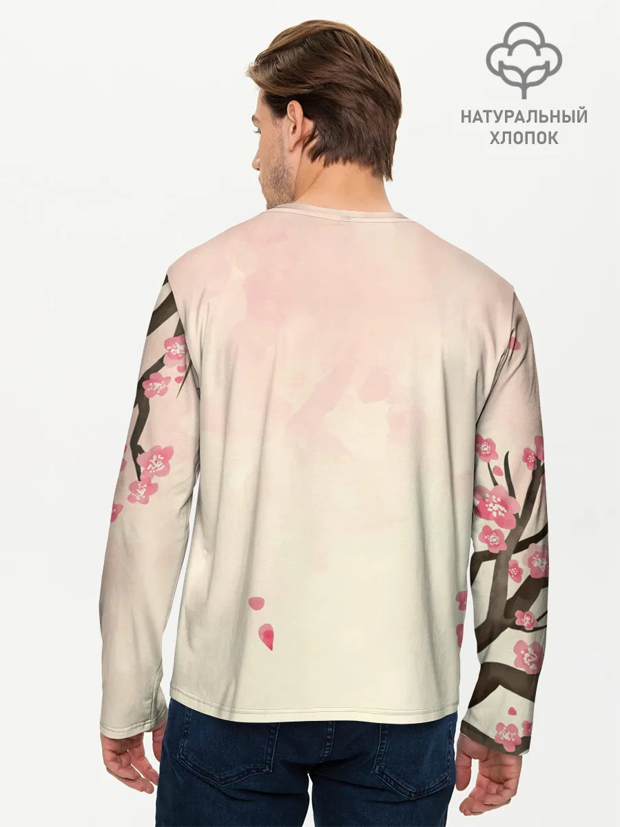 Мужской лонгслив базовый / АСТА сакура | Black Clover