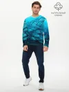 Мужской лонгслив базовый / Морской мир